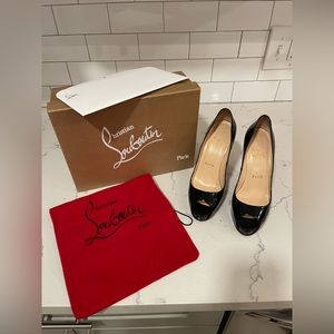 Christian Louboutin Very Prive 120, Size 37, black patent leather!